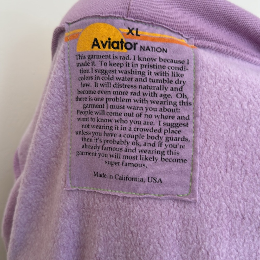 Aviator Nation striped zip up - Picture 6 of 6